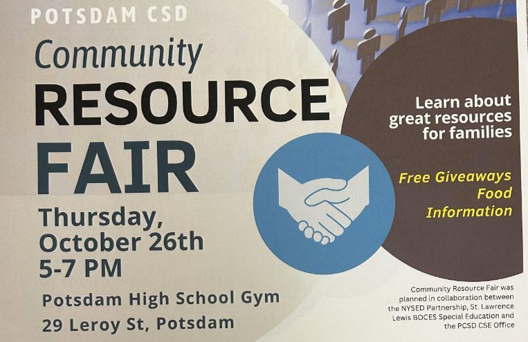 Community Resource Fair at Potsdam High School Gym